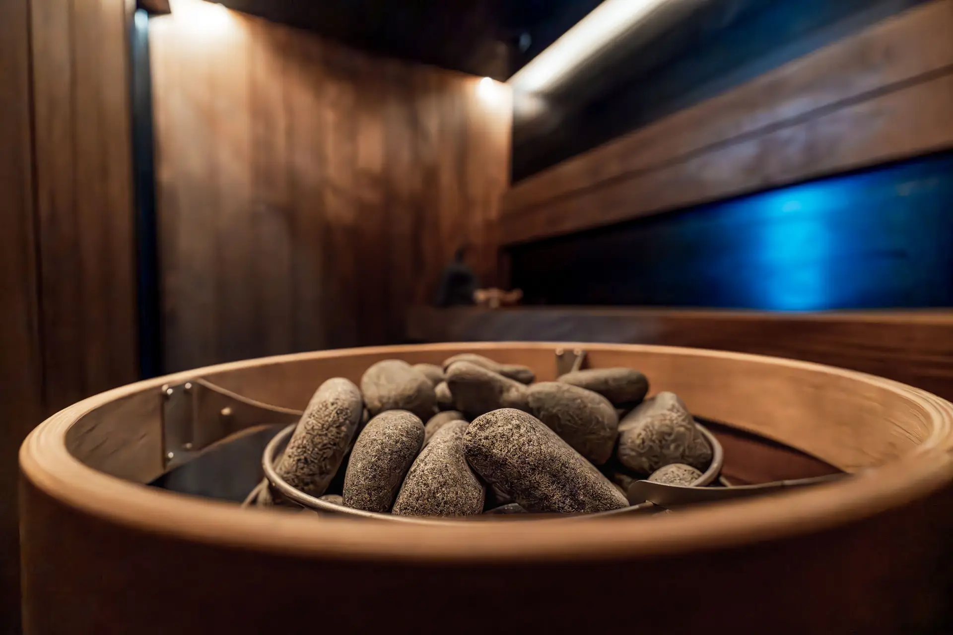 Nordic inspired timber cedar wellness bath